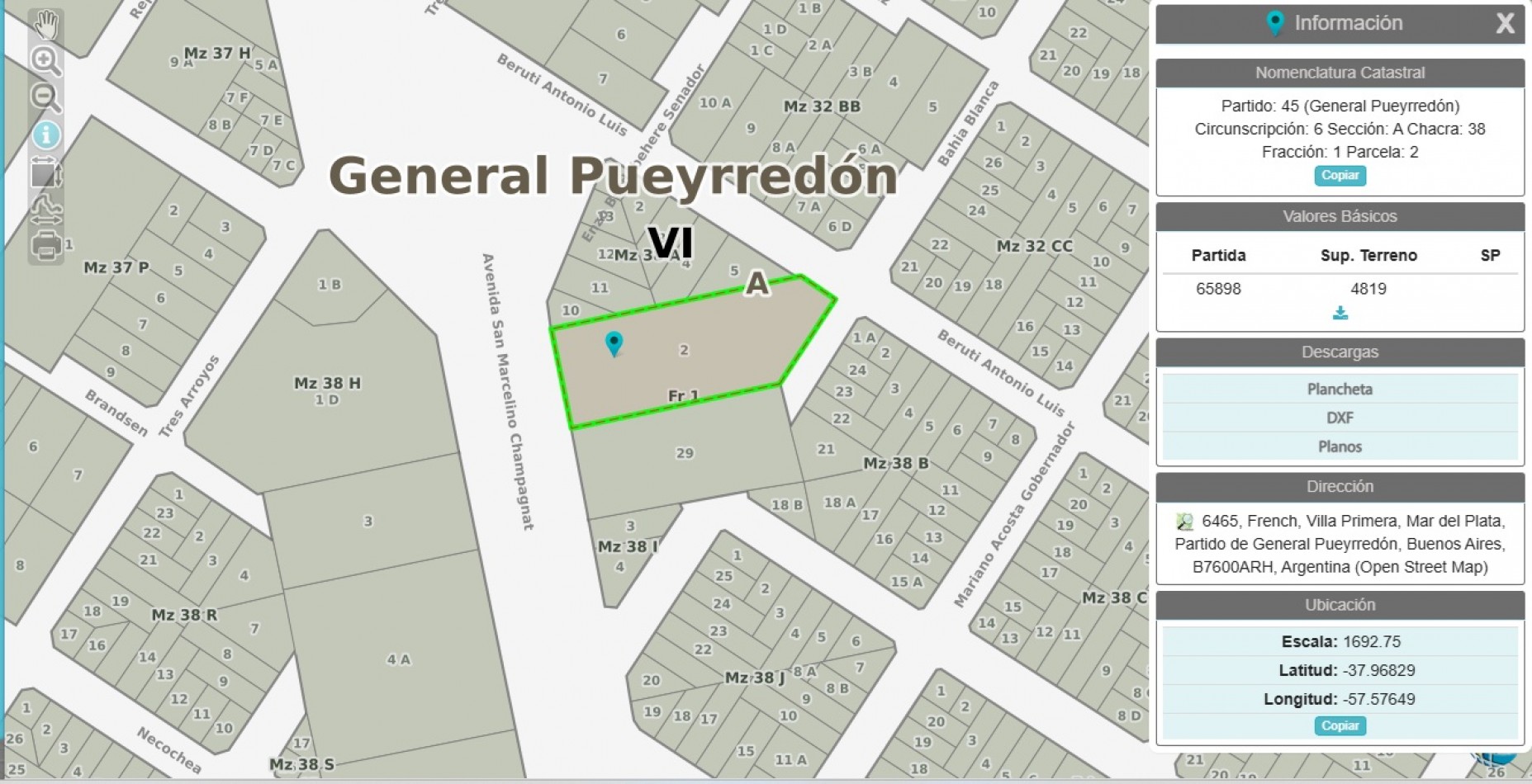 Gran Lote Sobre Avenida champagnat 